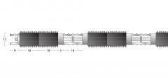 Esplanade 8500 Matting - 12mm Open Construction - Double Wiper