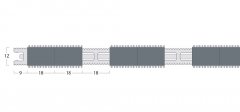 Esplanade 9000 Matting - 12mm Closed Construction - Double Wiper