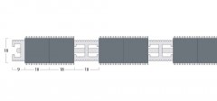 Esplanade 9000 Matting - 18mm Closed Construction - Double Wiper