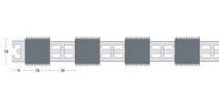 Esplanade 9000 Matting - 18mm Closed Construction - Single Wiper