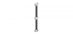 KS-50-MPB Sleeved Handrail Middle Post