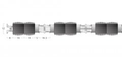 Tyreguard Matting - 12mm Open Construction - Double Wiper