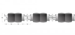 Tyreguard Matting - 18mm Open Construction - Double Wiper