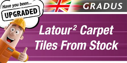 Latour 2 Carpet Tiles from Stock