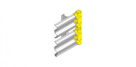 API-760D and API-1100D I Beam Posts – Double Rail