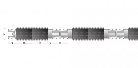 Esplanade 8500 Matting - 12mm Open Construction - Double Wiper