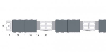 Esplanade 9000 Matting - 18mm Open Construction - Double Wiper